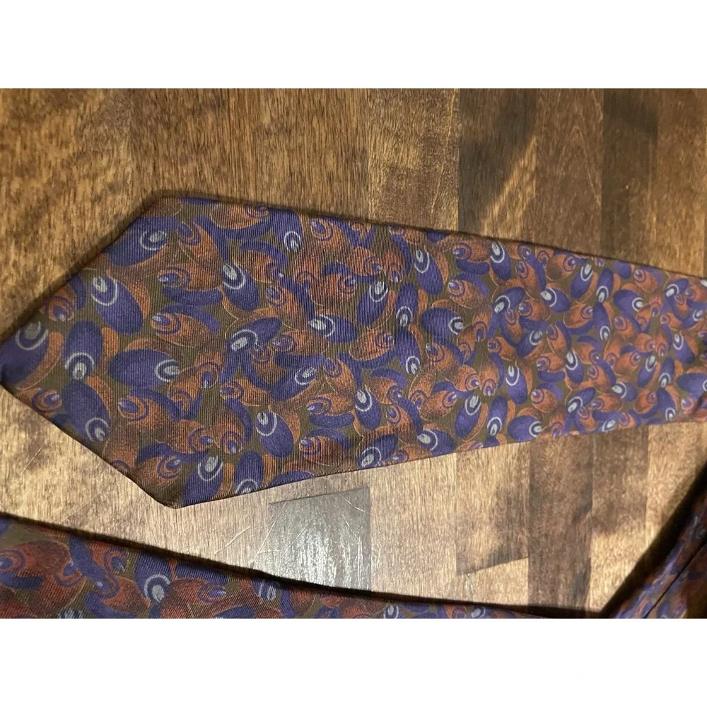Vintage Givenchy Monsieur Silk Tie‎ From Italy Abstract Colorful